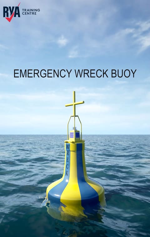 3D rendering of an Emergency Wreck Marking Buoy